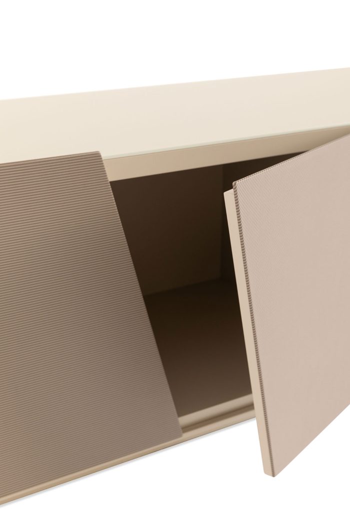 LANGHAM LEATHER LOW CABINET - Image 6