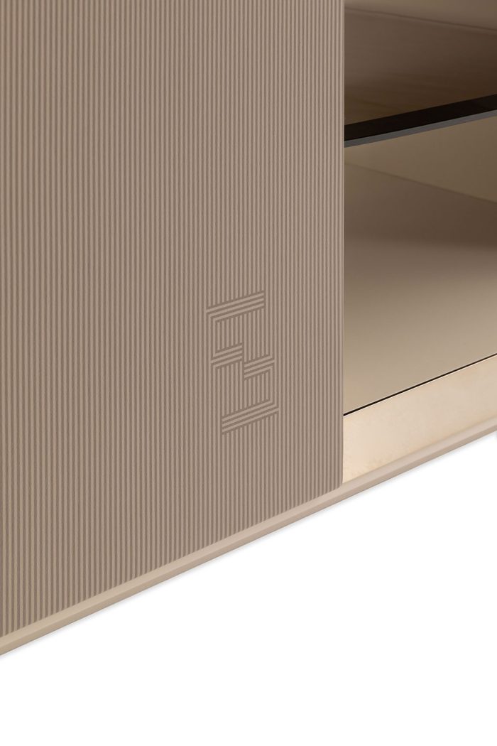 LANGHAM LEATHER LOW CABINET - Image 5
