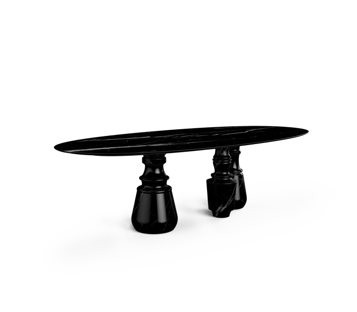 PIETRA OVAL XL NERO MARQUINA - Image 1